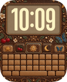 Leather Bloom watch face preview image for Apple Watch