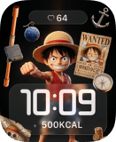Luffy Wanted Adventure Apple Watch face - Anime