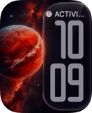Marbled Ember Apple Watch face - Special Collections