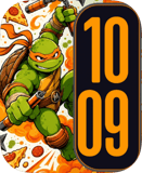 Michelangelo Turtle Power Apple Watch face - TV