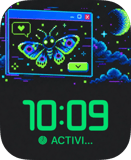 Midnight Moth watch face preview image for Apple Watch