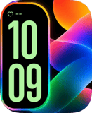 Mint Halo Apple Watch face - Art, Gradient