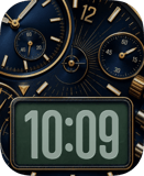 Navy Chrono Apple Watch face - Luxury