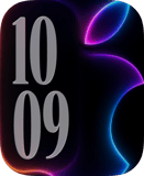 Neon Apple Apple Watch face - Brands