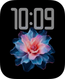Neon Dahlia Apple Watch face - Nature