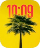 Neon Palm Apple Watch face - Cities
