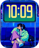 Night Train watch face preview image for Apple Watch