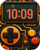 Orange Arcade Apple Watch face - Video Games