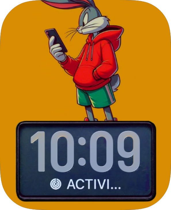 Orange Duck Signal Apple Watch face - TV