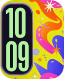 Pastel Pulse Apple Watch face - Art