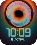 Pastel Vortex watch face preview image for Apple Watch
