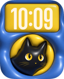 Peekaboo Cat watch face preview image for Apple Watch