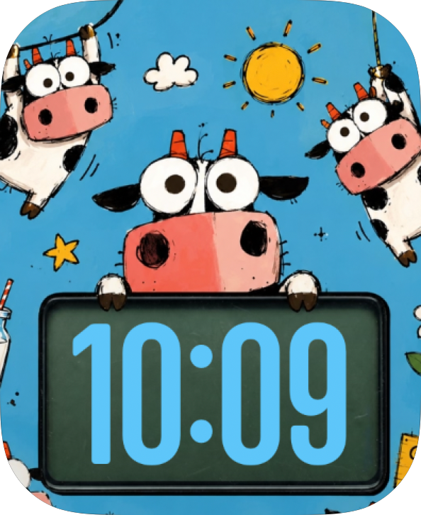 Peekaboo Cows Apple Watch face - Nature