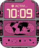 Pink Atlas Apple Watch face - Space and Sci-Fi