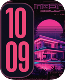 Pink Neon Villa Apple Watch face - Cities, Art