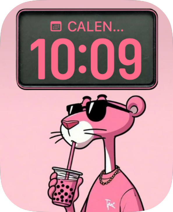 Pink Panther Calendar Apple Watch face - TV