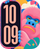 Pink Primate Apple Watch face - Special Collections