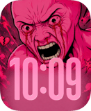 Pink Scream Apple Watch face - TV