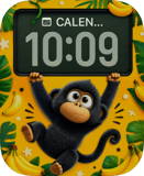 Playful Monkey Jungle Apple Watch face - Nature