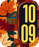 Quilted Autumn Apple Watch face - Nature