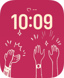 Raised Palms Apple Watch face - Art