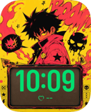 Red Flame Hero Apple Watch face - Anime