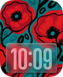 Red Poppies Apple Watch face - Nature