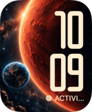 Rust Planet watch face preview image for Apple Watch