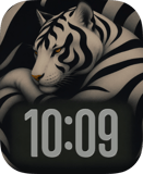 Silent Tiger Apple Watch face - Nature