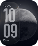 Silver Moon Apple Watch face - Special Collections