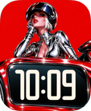 Silver Pin-Up watch face preview image for Apple Watch