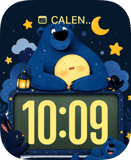 Sleepy Moon Bear Apple Watch face - Special Collections