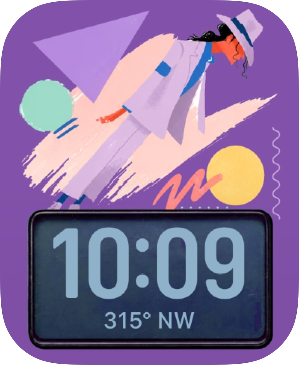Smooth Lean Compass Apple Watch face - TV