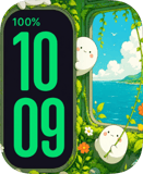 Soot Sprite Green Apple Watch face - Anime
