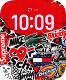 Sticker Clash watch face preview image for Apple Watch