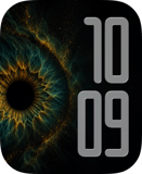 Teal Iris Apple Watch face - Art
