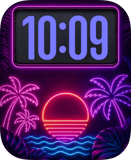 Tropic Neon Apple Watch face - Art, Nature