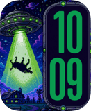 UFO Night Shift Apple Watch face - Video Games