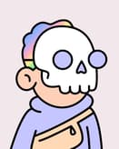 💀 Aesthetic Skull Cartoon Apple Watch face - NFTs