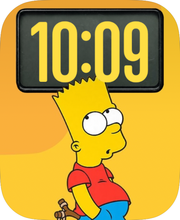 Yellow Mischief Kid Apple Watch face - TV