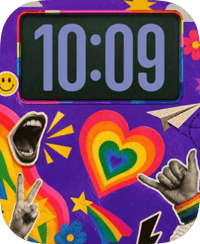 Rainbow Joy Collage Apple Watch face - Special Collections