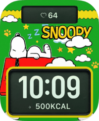 Sleepy Snoopy Dreams Apple Watch face - TV