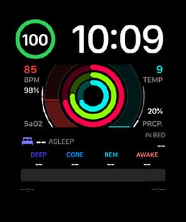 After Hours watch face preview image for Apple Watch