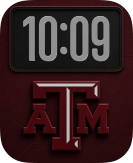Aggies watch face preview with Texas A&M artwork for Apple Watch