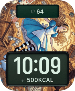 Alice Clockwork Dream watch face preview for Apple Watch