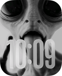 Alien Attitude watch face preview image for Apple Watch