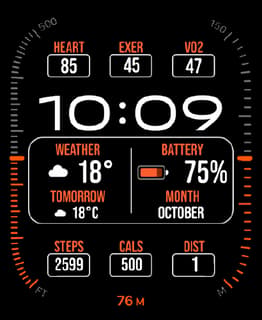 Altitude watch face preview image for Apple Watch