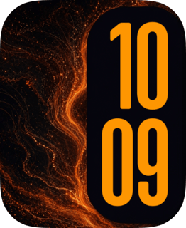 Amber Current watch face preview image for Apple Watch