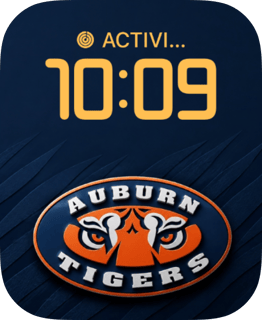 Auburn Tigers watch face preview for Apple Watch