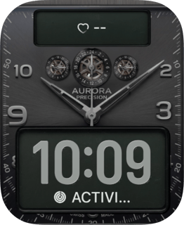 Aurora Precision watch face preview for Apple Watch
